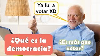 Qué es la democracia  Dimensiones de la democracia formal sustancial y deliberativa [upl. by Nemraciram]