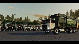 WASTE MANAGEMENT OF GOLDCREST VALLEY  FIRST LAUNCH FS19  ACX FRONT LOADER [upl. by Rand]