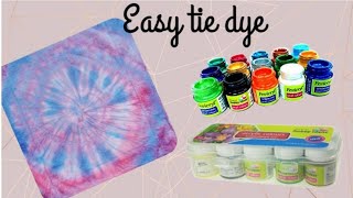 Tie Dye with Acrylic paints।। easy to do।। [upl. by Ert633]