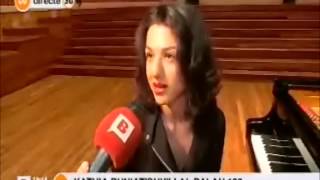 Khatia Buniatishvili on BTV Barcelona televisió [upl. by Gusta]