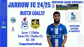 Jarrow 11 Boldon Match Goals 140824 [upl. by Eugirne983]