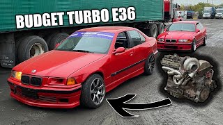 Turbocharging the Budget E36 Drift Car  Unopened M52 [upl. by Oedama13]