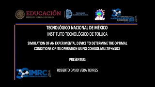 SIMULATION OF AN EXPERIMENTAL DEVICE TO DETERMINE THE OPTIMAL CONDITIONS OF ITS OPERATION USING CM [upl. by Barcot]