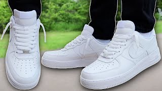 How To Lace Nike Air Force 1s Loosely BEST WAY [upl. by Yaned]