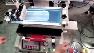 How to use Screen Printing Machine Mini Screen Printer Operation [upl. by Aileek]