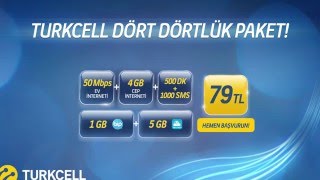 Dört Dörtlük Paketler İçin Tek Adres Turkcell TİM [upl. by Aerdied131]