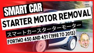 How to remove Smartcar Starter Motor スマートカースターターモーター [upl. by Ymmak]