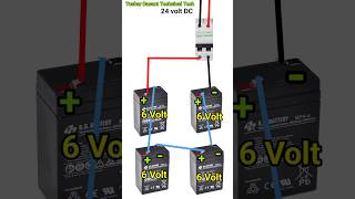 6 Volt Battery To 24 Volt Series Connection shorts [upl. by Yelah636]