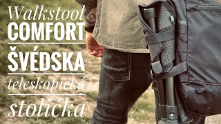 Walkstool Comfort  švédska teleskopická stolička 🪑 [upl. by Odlabu]