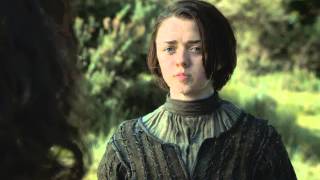 Game of Thrones Arya Stark tells Sandor quotThe Houndquot Clegane off [upl. by Gusti]