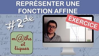 EXERCICE  Représenter une fonction affine  Seconde [upl. by Ofella838]