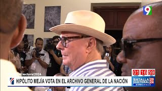 ¡Exclusiva Hipólito Mejía olvidó su cédula para ejercer su derecho al voto [upl. by Godfry]