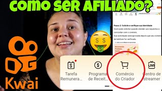 COMO GANHAR DINHEIRO COM LINK DE PRODUTOS NO KWAICOMO SER AFILIADO DO KWAI [upl. by Yrdnal]