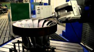 TOS KURIM  OS  Francis turbine machining  FU Machine [upl. by Alinna]