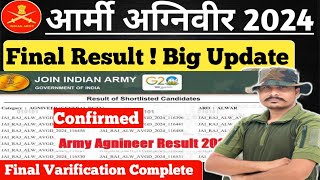 Army Agniveer Final Result 2024 ll सभी ARO का Result ll Army Agniveer 2024 Total Post ll army [upl. by Tega]