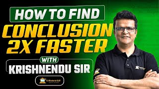 How to solve Conclusion based questions faster I Critical Reasoning I CLAT I Krishnendu Dutta [upl. by Pillihpnhoj]