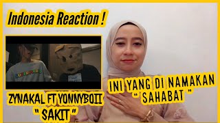 ZYNAKAL FT YONNYBOII  SAKIT  Official Lyric Video   Indonesia Reaction SPEECHLES  KEREN [upl. by Nowaj]