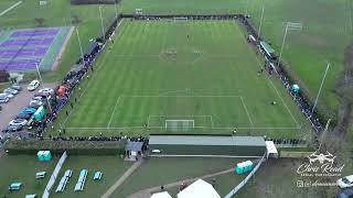 Newport Pagnell Town FC v Atherstone FC  FA Vase quarter final penalty shoot out shot from a drone [upl. by Alyekahs696]