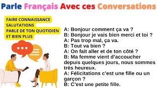 Apprends à parler FRANÇAIS avec des Conversations et Dialogues du Niveau A1 à C1 compilation 6 [upl. by Annovahs]