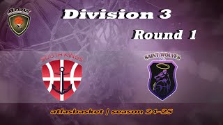 Atlasbasket  Div 3Round 1  SOUTH KINGS vs SAINT WOLVES [upl. by Anaugahs]