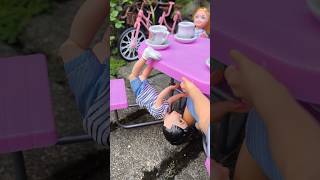 ANAK BARBIE BISA SALTO funny kreatif barbie [upl. by Yecram]