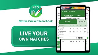 Native Cricket Scorebook V101 [upl. by Aramenta244]