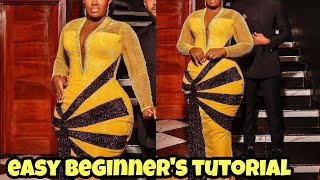 How to cut This Trendy CorsetBustier with a Deep VNeck Beginners Friendly Tutorial [upl. by Korey]