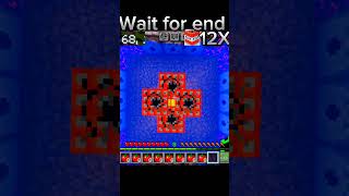 Wait for end minecraft shorts shortfeed shortfeeds viralshorts [upl. by Cuttler]