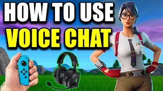 How To Use Fortnite Voice Chat On Nintendo Switch  2024 [upl. by Lledrac358]