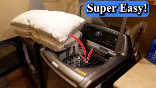 How to Wash Pillows in the Washing Machine [upl. by Forbes284]