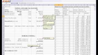 PAYROLL EXCEL  TAX TABLE TRICKS [upl. by Joyann]