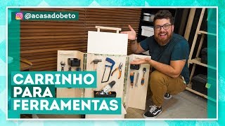 DIY  Como fazer um carrinho organizador de ferramentas com Beto Nóbrega [upl. by Balthasar]