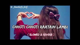 Choti Choti Raatein LambiSlowedReverbBast hindi lofi songBastlofik4flofisong [upl. by Adnauqaj]