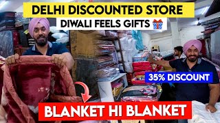 Delhi Me Blanket Ki Aag Heavy DiscountsBlanket wholesale market in delhi vlogs thakralstore [upl. by Atiuqram]