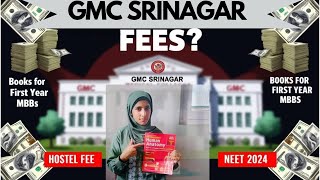 ✨✨Fee Structure And Ist year MBBS books at gmc srinagar✨✨👩‍🔬 [upl. by Hegarty]