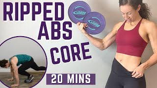 GLIDING DISC WORKOUT  CORE AND ABS CORE SLIDERS [upl. by Ettie]