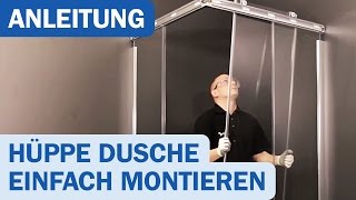 Montagevideo für HüppeDuschkabinen Design Elegance Gleittüren [upl. by Malynda]