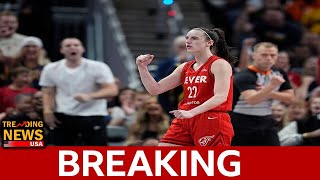 Caitlin Clark shatters WNBA rookie scoring record in showstopping performance [upl. by Ielirol423]