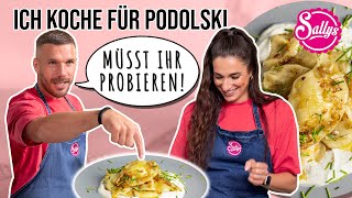 Pirogge mit Lukas Podolski  Sally kocht polnisch [upl. by Pryce]