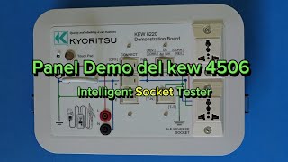 Panel de Prueba de probador Inteligente de Tomacorrientes kyoritsu kew 4506 [upl. by Rudyard486]