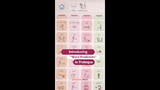 Word prediction in Proloquo [upl. by Violante]