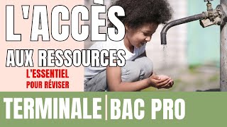 GÉOGRAPHIE  TERMINALE BAC PRO  L’ACCÈS AUX RESSOURCES  RÉVISION BAC [upl. by Estrellita951]