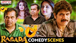 Ragada Ultimate Comedy Scenes  Hindi Dubbed Movie  Nagarjuna Anushka Priyamani  Brahmanandam [upl. by Yzmar]