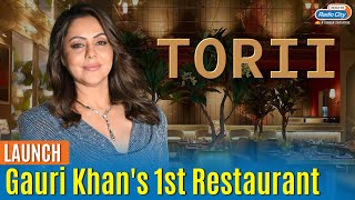 On Valentines Day Gauri Khan Unveils Her Restaurant Torri Karan Johar More Celebs Spotted At Torii [upl. by Anilorac]