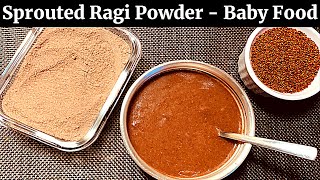 Homemade Sprouted Ragi Powder for Babies  Baby Food  6 Months Baby Food  Baby Food in Tamil [upl. by Marvella836]