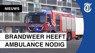 Ongeluk brandweerauto gefilmd hier gaat het fout [upl. by Queston276]