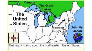 The Northeastern US Geography Song amp Video Rocking the World [upl. by Nissensohn]