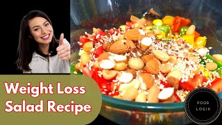 Winter Spl Weight Loss Salad Recipe For LunchDinner I Healthy quick salad I Mushroom salad [upl. by Shippee770]