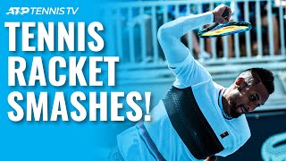 The Most Epic Tennis Racket Smashes [upl. by Safier414]