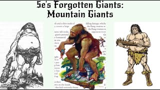 5es Forgotten Giants Mountain Giants With Stats [upl. by Anitsirk]